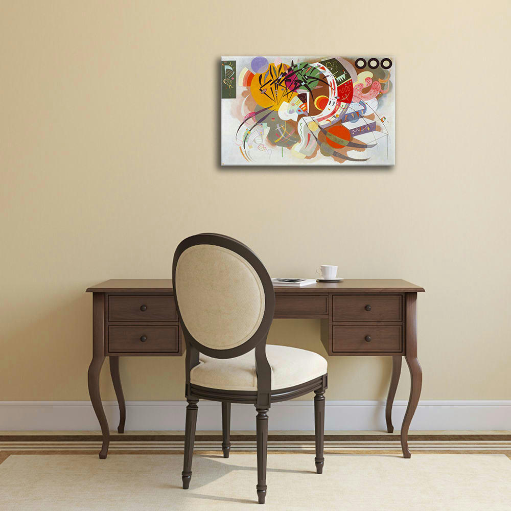 - Tableau courbe dominante Wassily Kandinsky 60x90cm