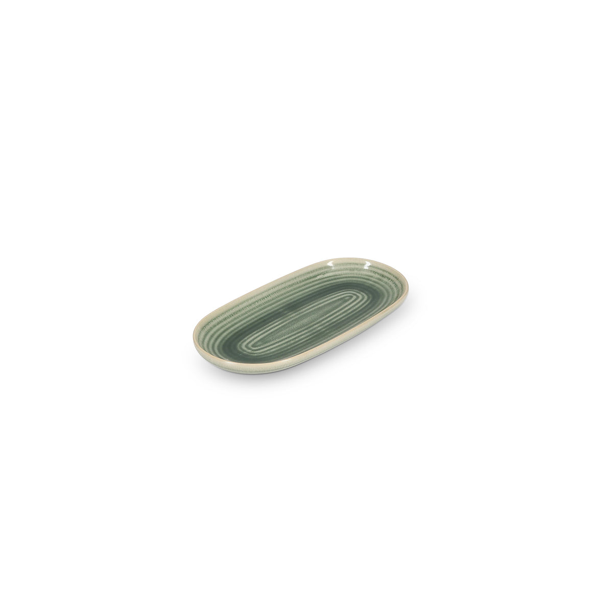 Salt & Pepper - Serveerschaal 23x12cm groen Cameo - Set van 4