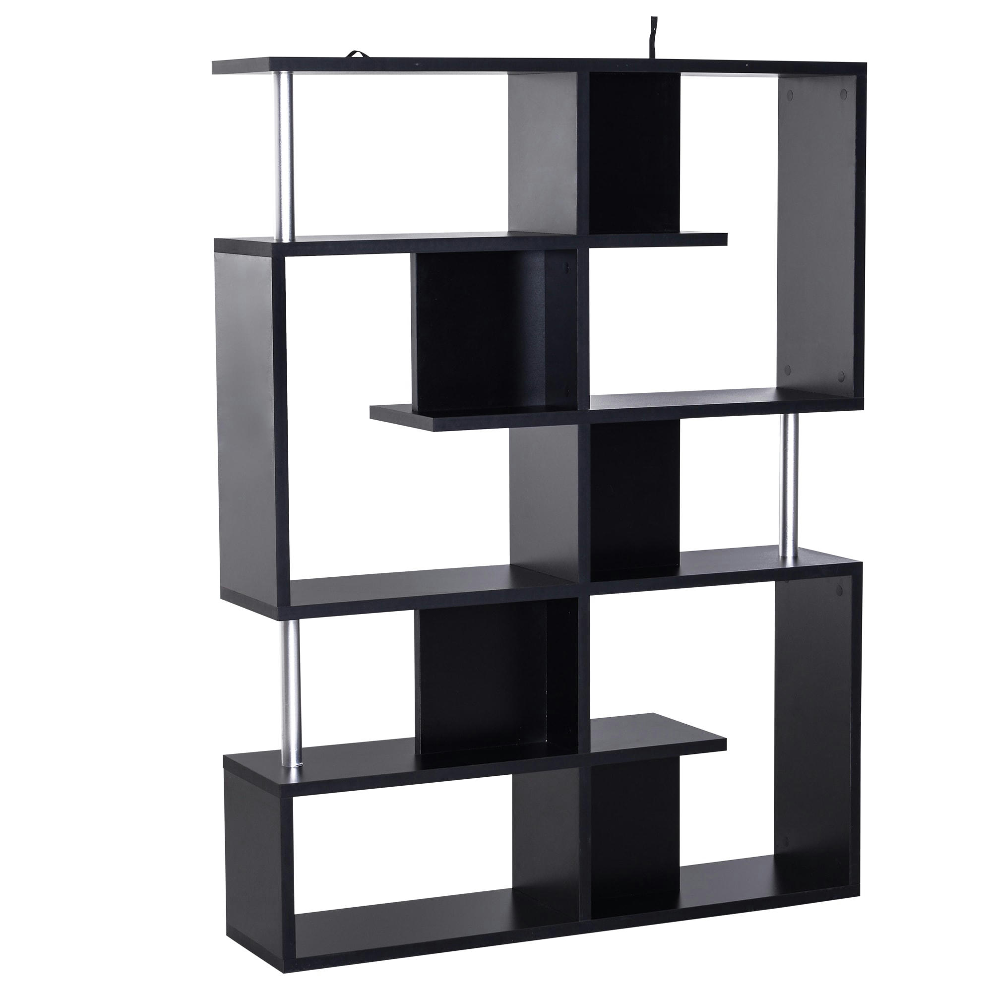 - Étagère séparation contemporaine 120L x 29l x 160H cm noir métal