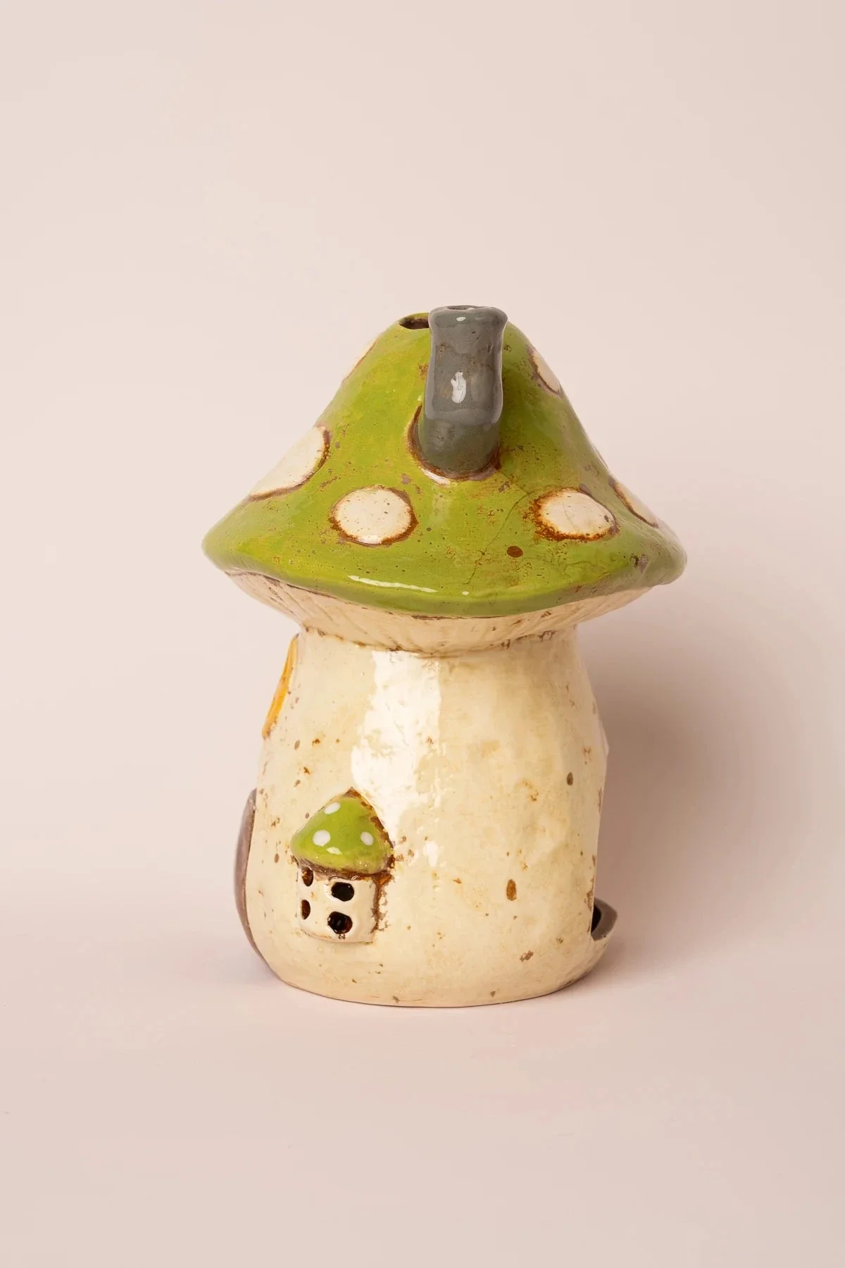 Mushroom House Tealight Holder