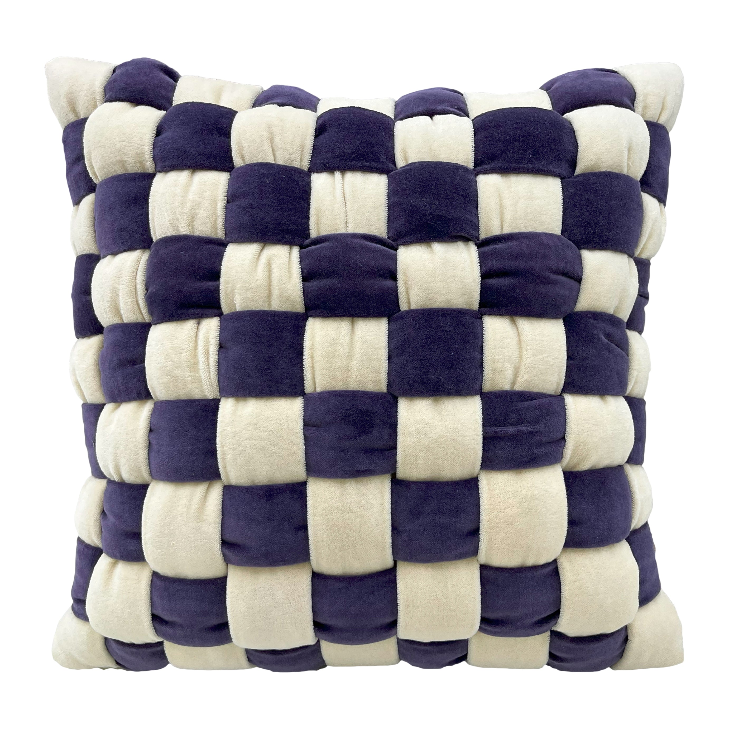 by fonQ Knitt Sierkussen 50 x 50 cm - Paars