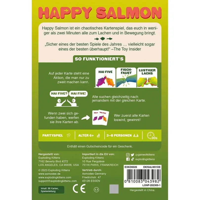 Kartenspiel Happy Salmon