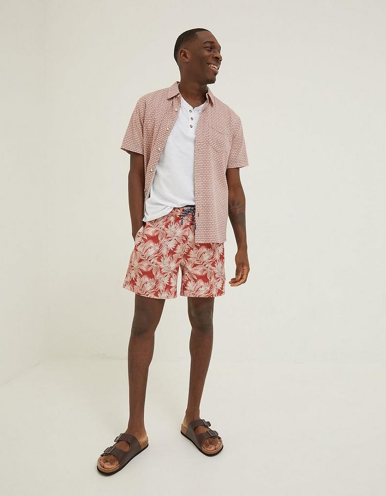 Trevose Leaf Print Swim Shorts