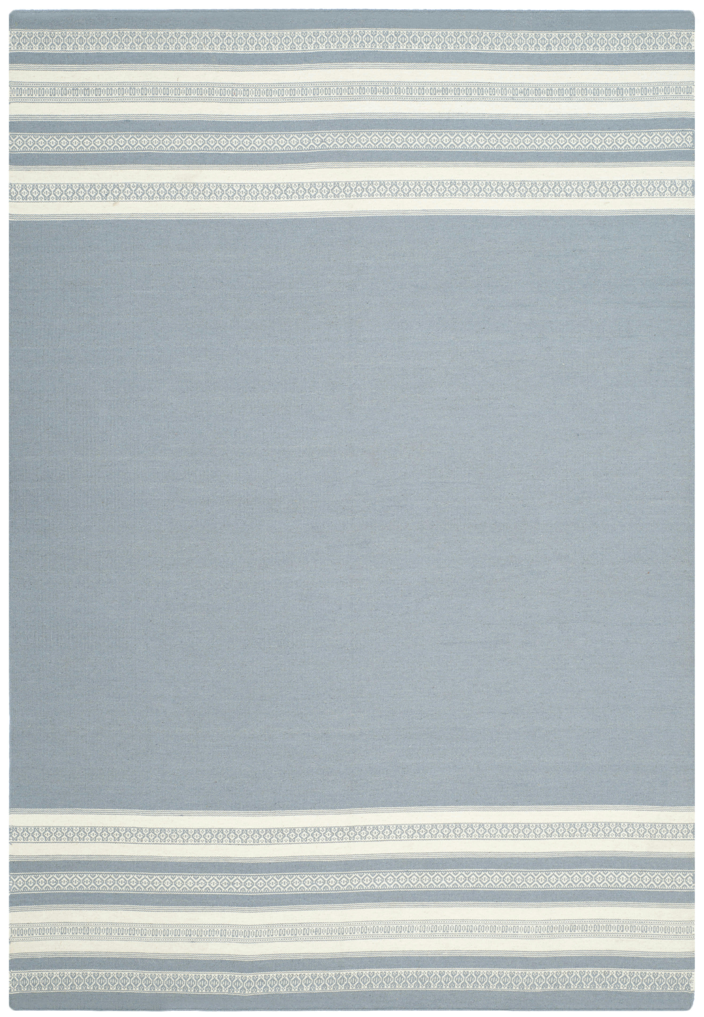 DHURRIE - Tapis de salon interieur en gris, 183 x 274 cm