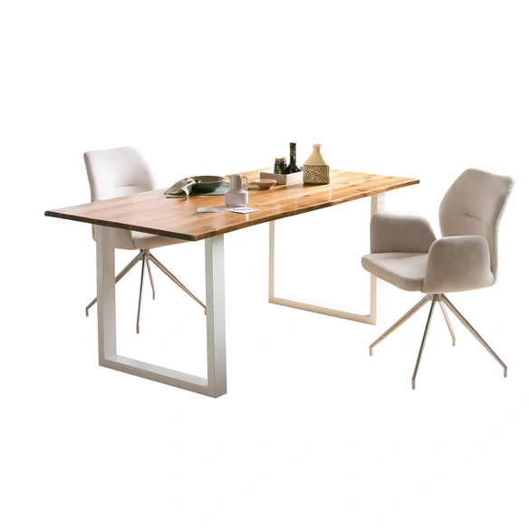 Esstisch, BxHxT: 200 x 75 x 100 cm, Akazie/Metall
