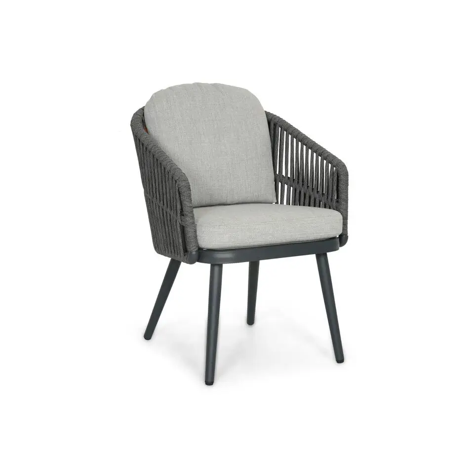 Tuinset 4 personen 120 cm Rope Grijs Santika Furniture Santika