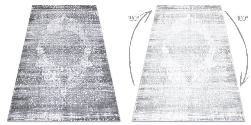 Dywan AKRYL VALS 09990A C53 78 jasny szary / ciemny szary 240x340 cm