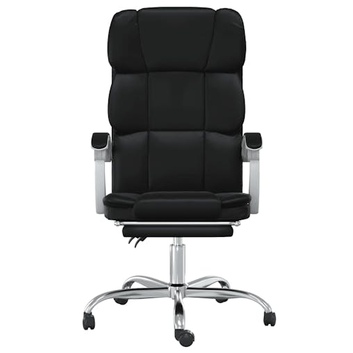 NNEVL Reclining Office Chair Black Faux Leather
