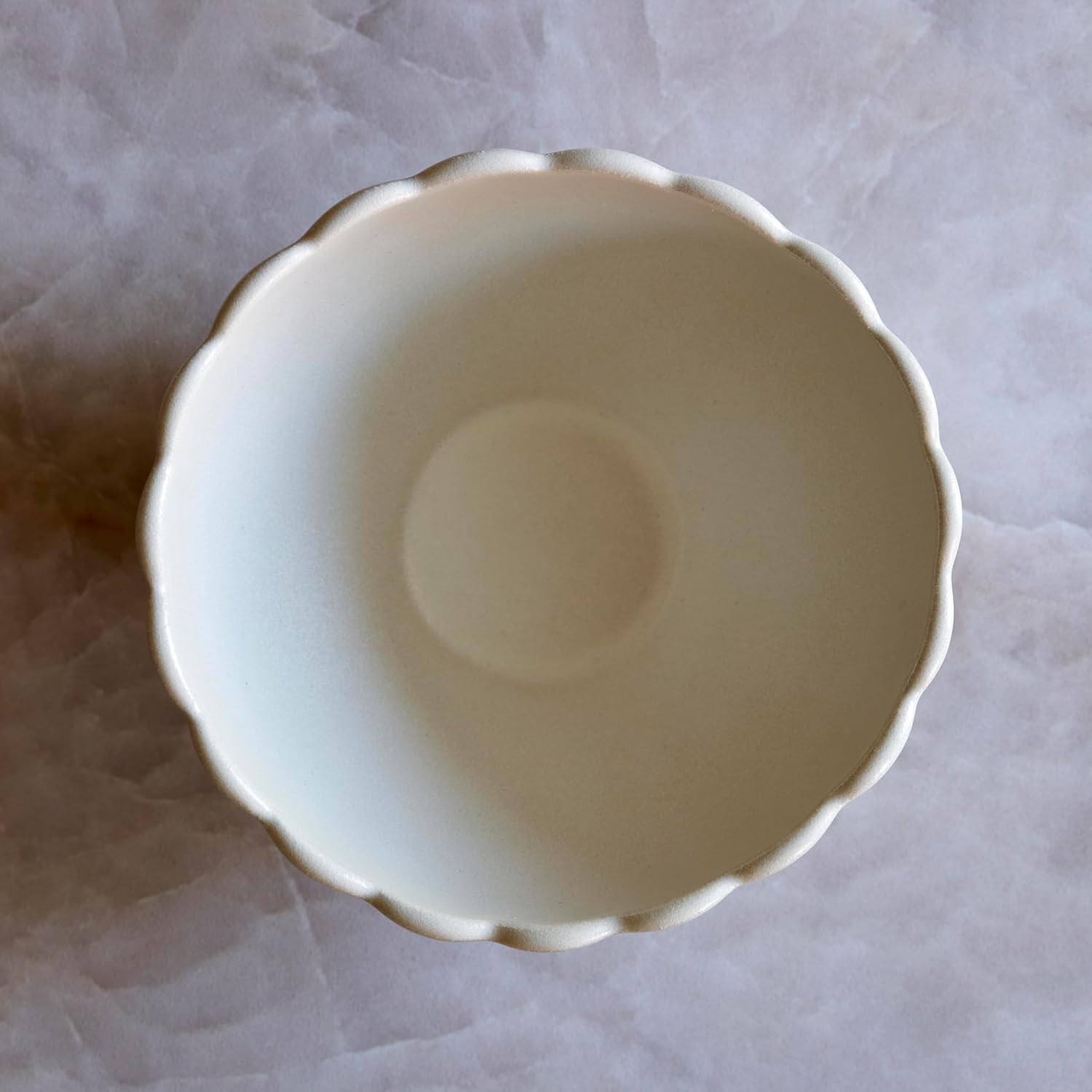 LEMIEUX ET CIE Dhalia 4-Piece Bowl Set Stoneware, Bowls, Dishwasher and Microwave Safe, Dish Set for 4, White