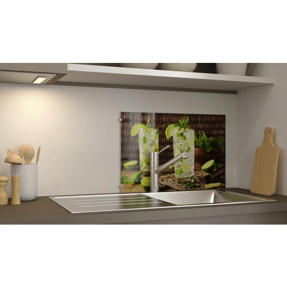 Glasboard »Caipirinha«, mehrfarbig, Glas