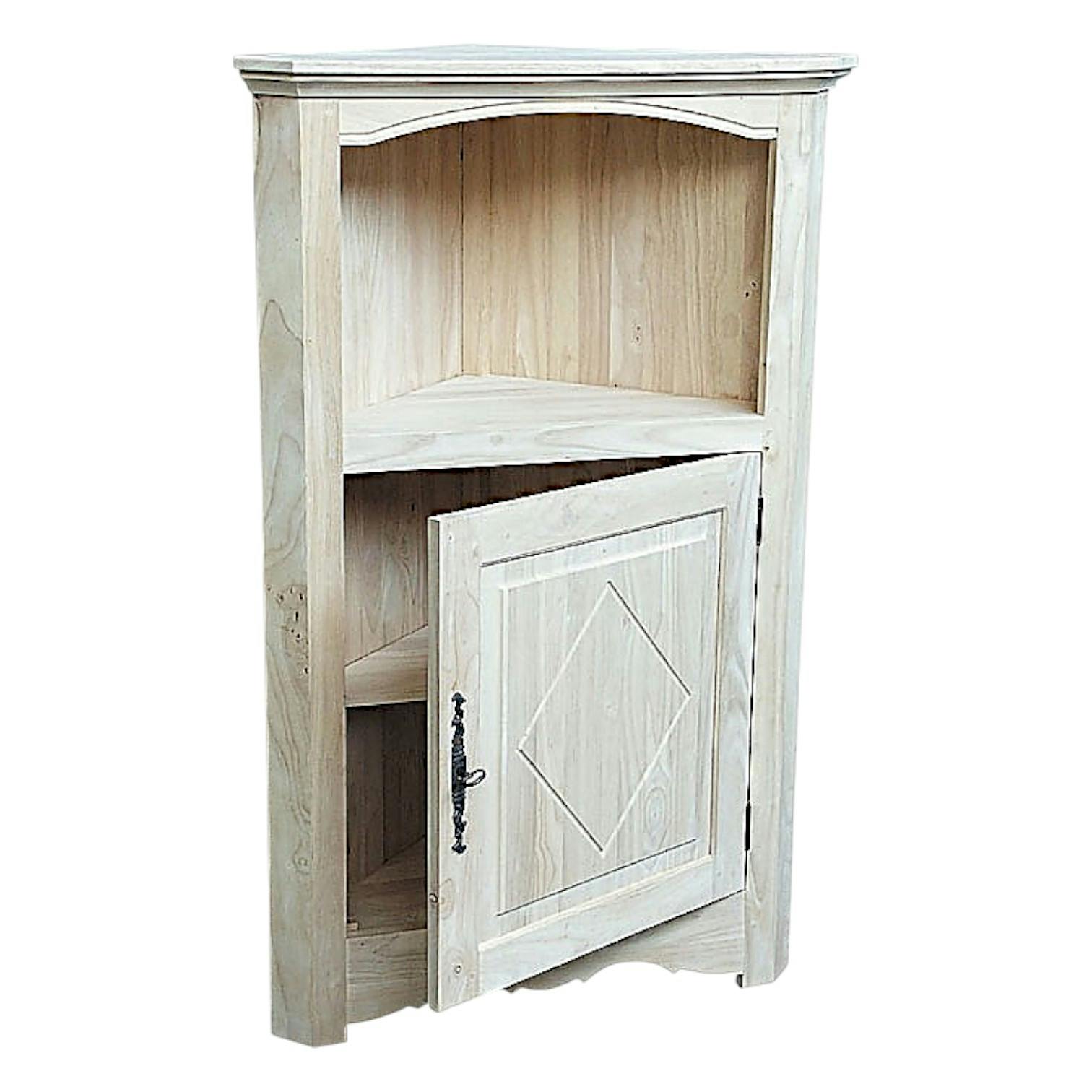 Meuble d'angle Hévéa 78x45x123cm TRADITION