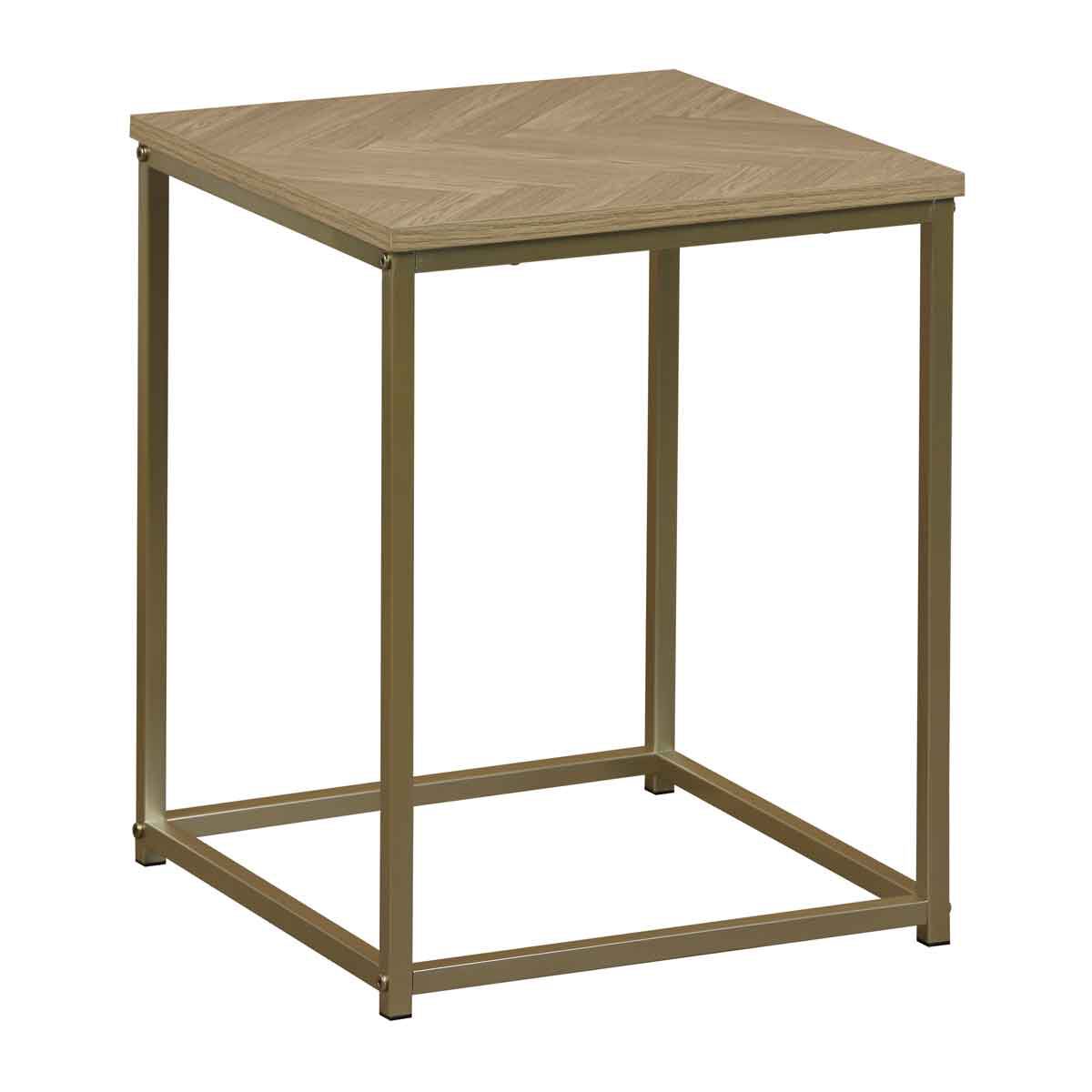 Mesa de apoio CHEVRON bege em mdf