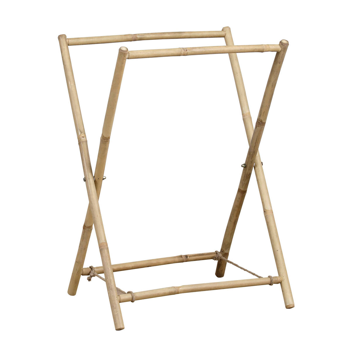 Toalheiro wc em bambu com 2 barras