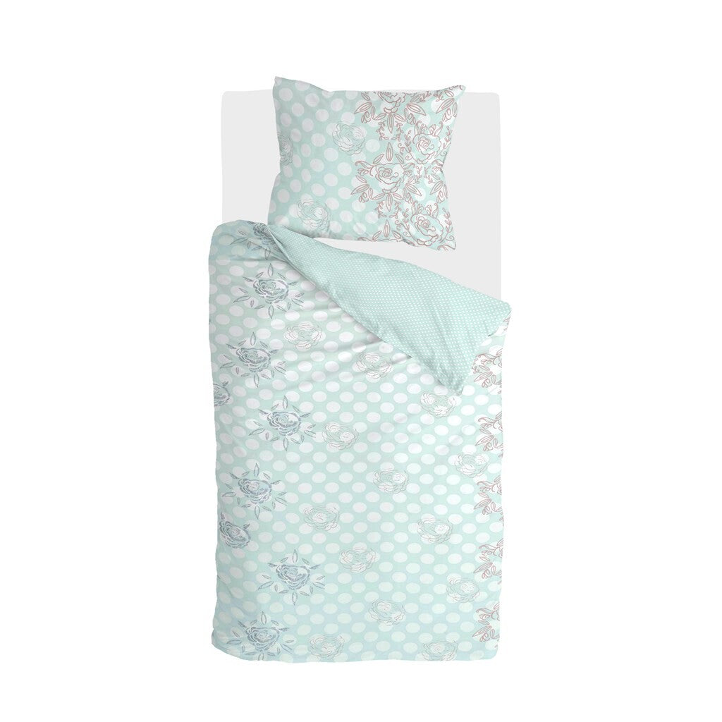 Walra - Dekbedovertrek Dreamy Dots - 140x220 cm - Licht Blauw