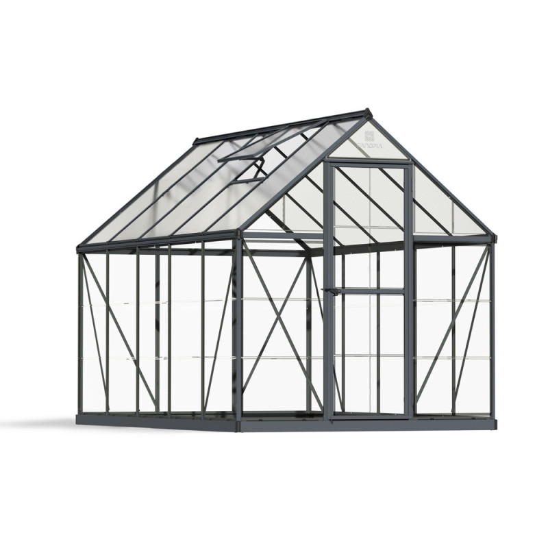 Serre en polycarbonate Hybrid grise 5,4 m² CANOPIA