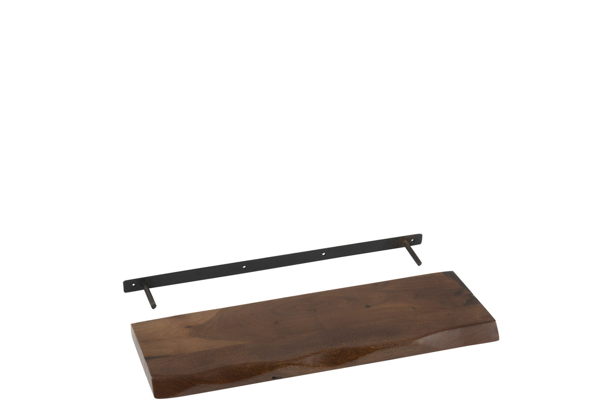J-Line wandplank Gerard Acacia - hout - bruin - small