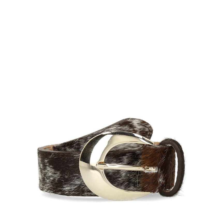 Manfield Koeien riem met vacht