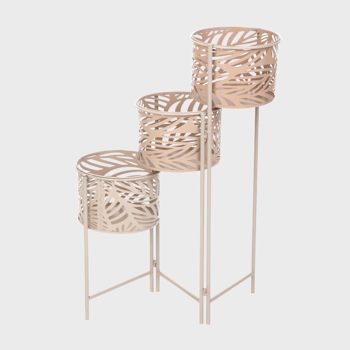 Kwietnik FLOERO z ażurowymi donicami 64x24x75 cm