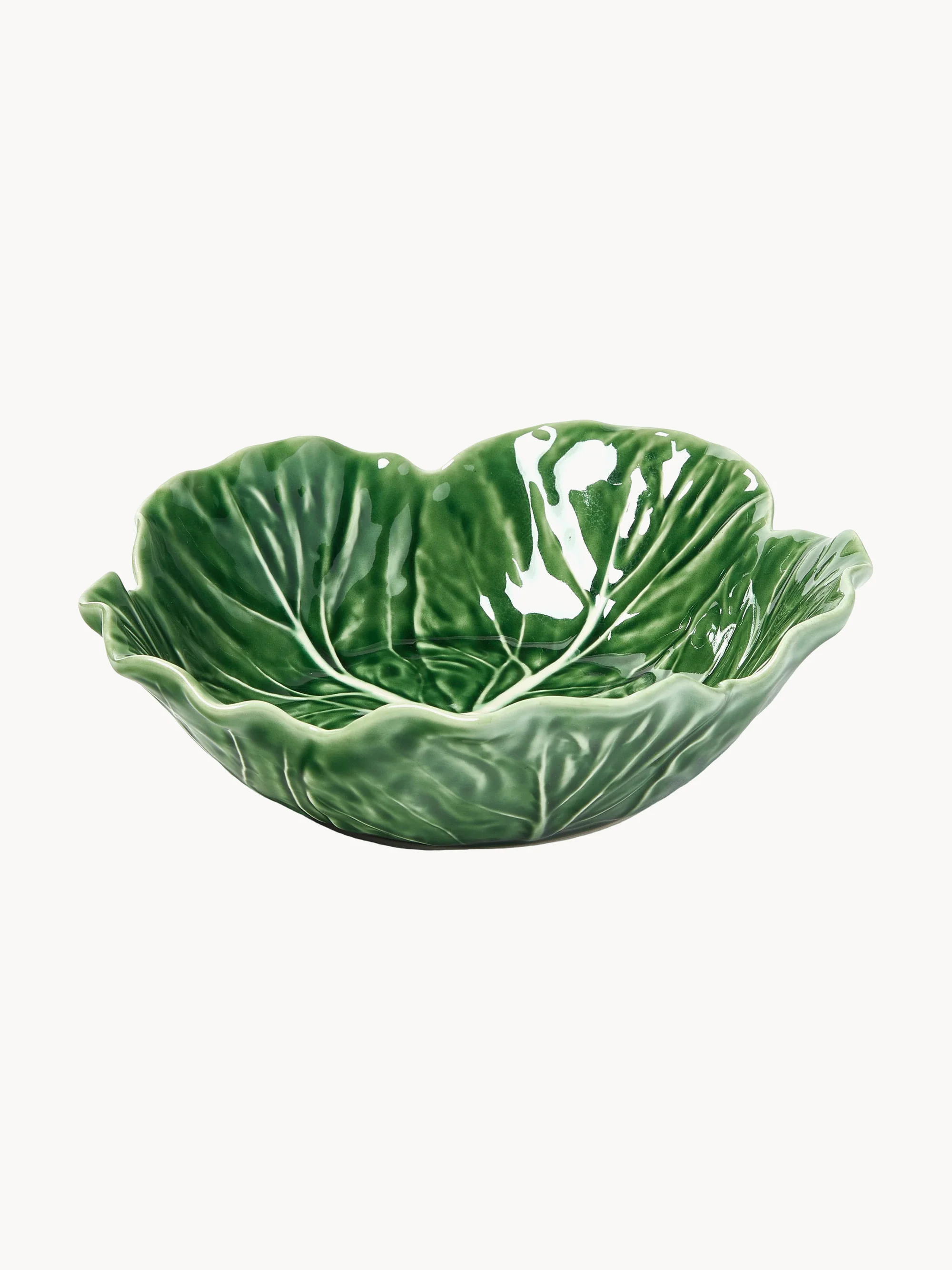 Handbemalte Servierschalen Cabbage, 2er-Set