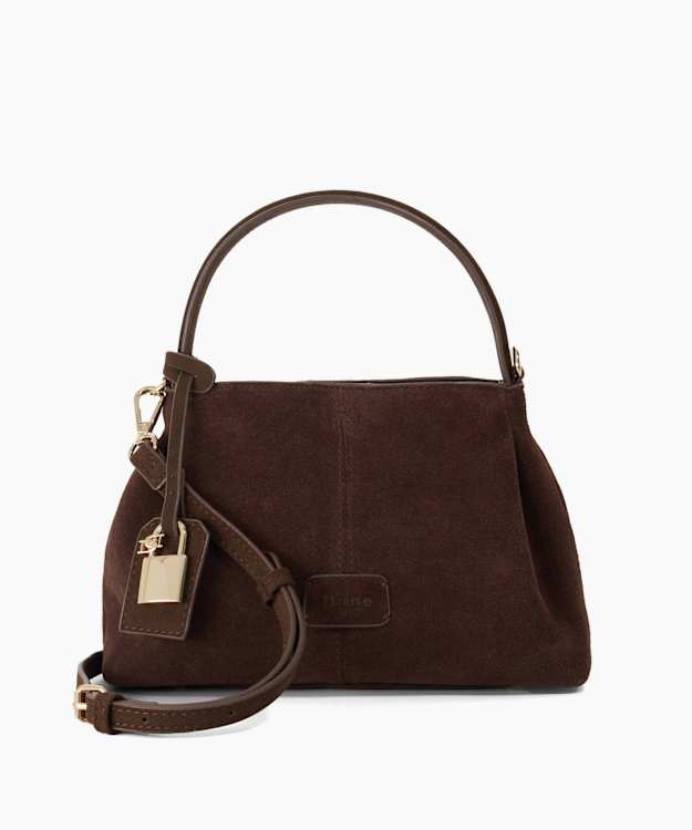 Decades Dark Brown - Suede Shoulder Bag