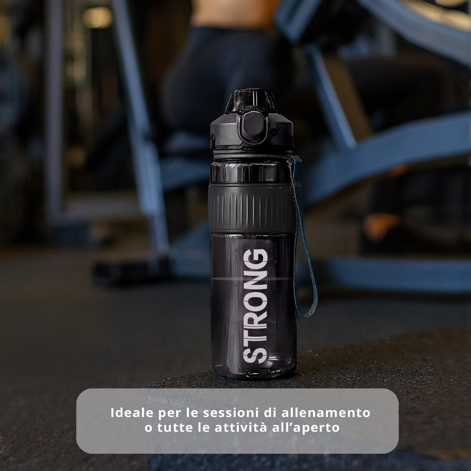 Borraccia ermetica strong 1 L nero Dynamix