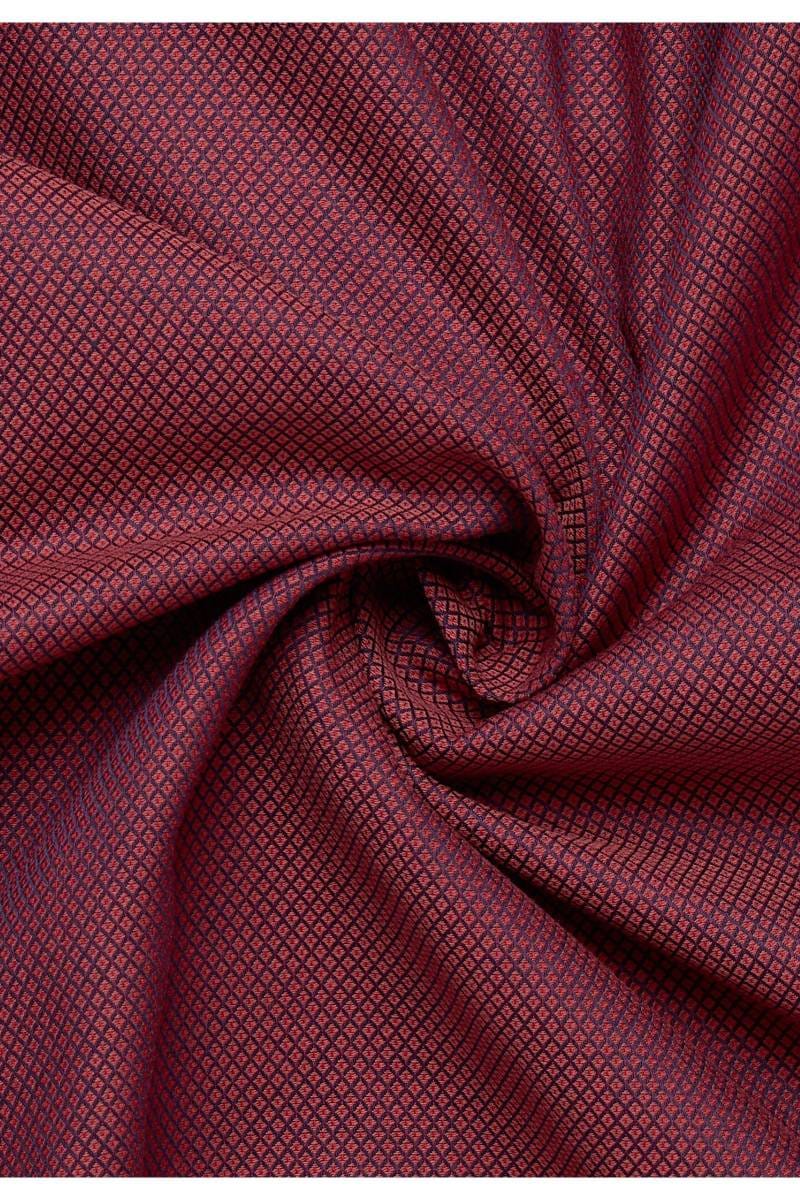 ETERNA Dynamic Cotton Modern Fit Hemd dunkelrot, Strukturiert