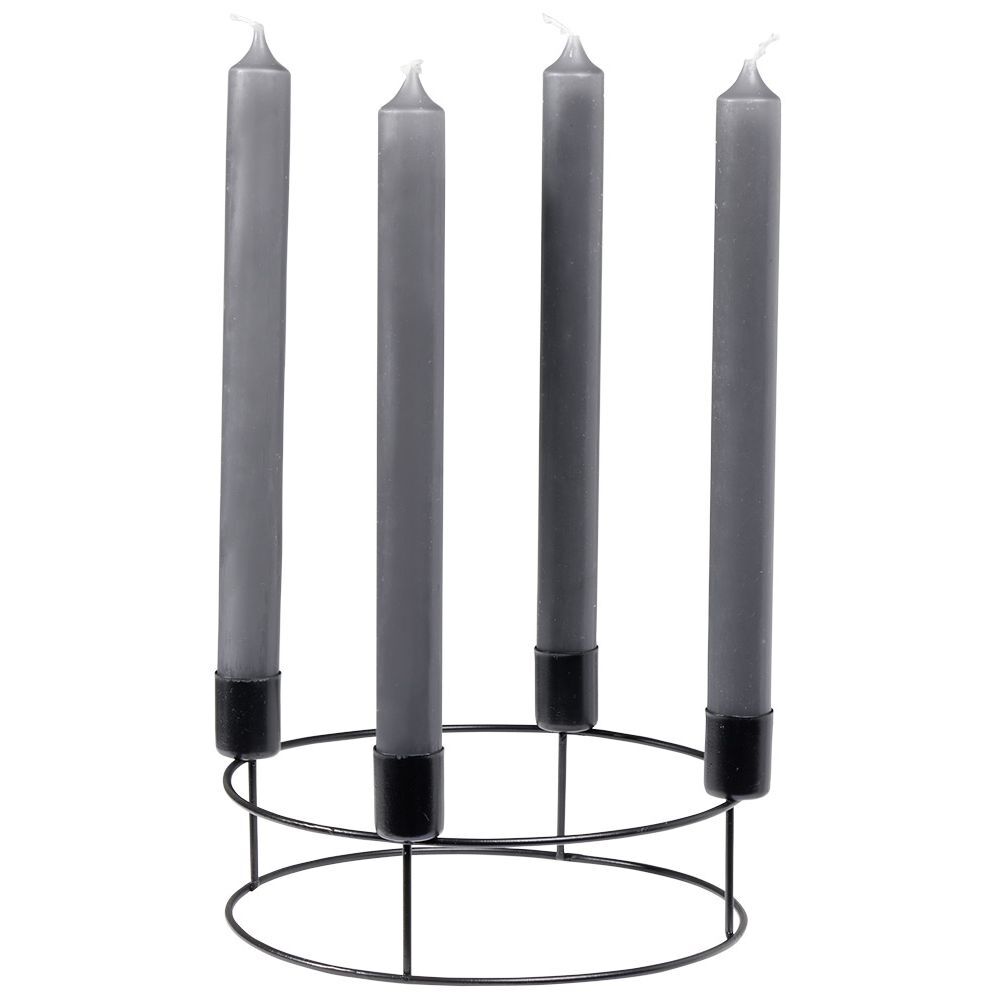 Couronne chandelier métal noir