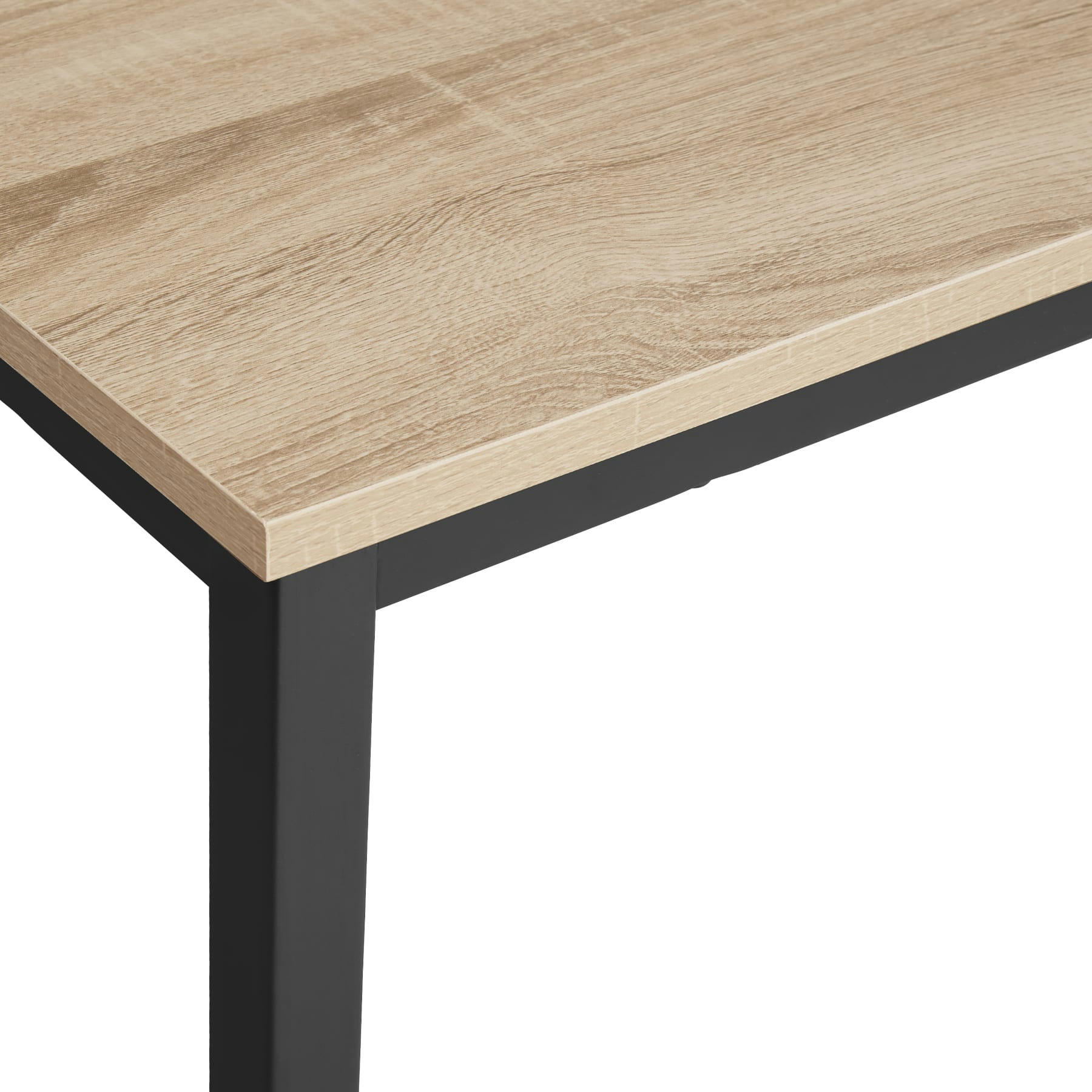 - Bureau Style industriel Bois clair industriel, Chêne Sonoma