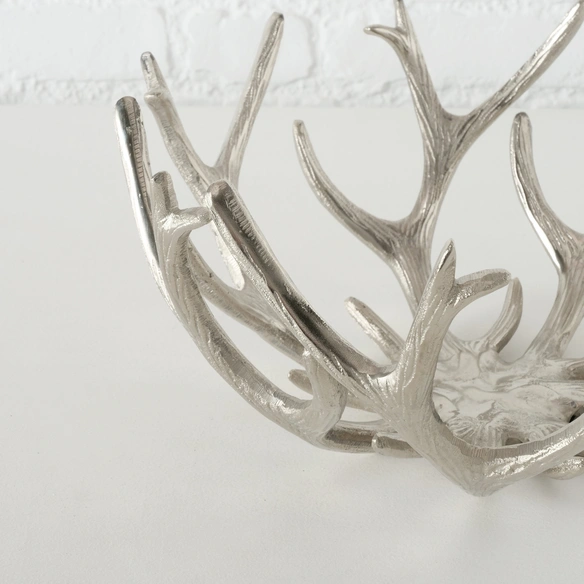 Schale »Fortogna«, Höhe: 17 cm, Aluminium, silberfarben