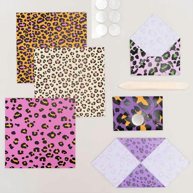 ACID LEO - 50 feuilles pour origami acide 15x15cm