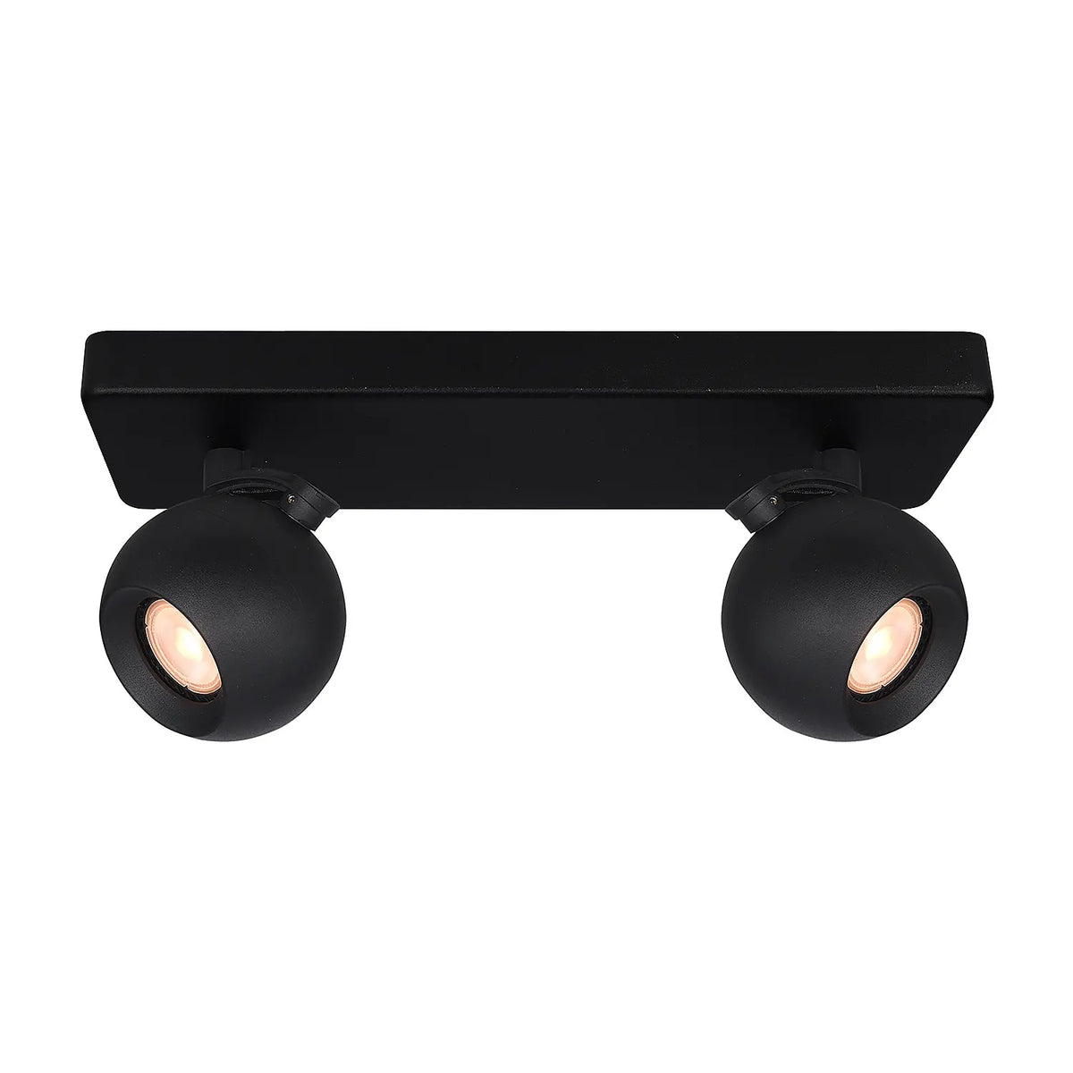Artdelight spot Bolero - 2 lichts - 31 x 12.7  cm - zwart
