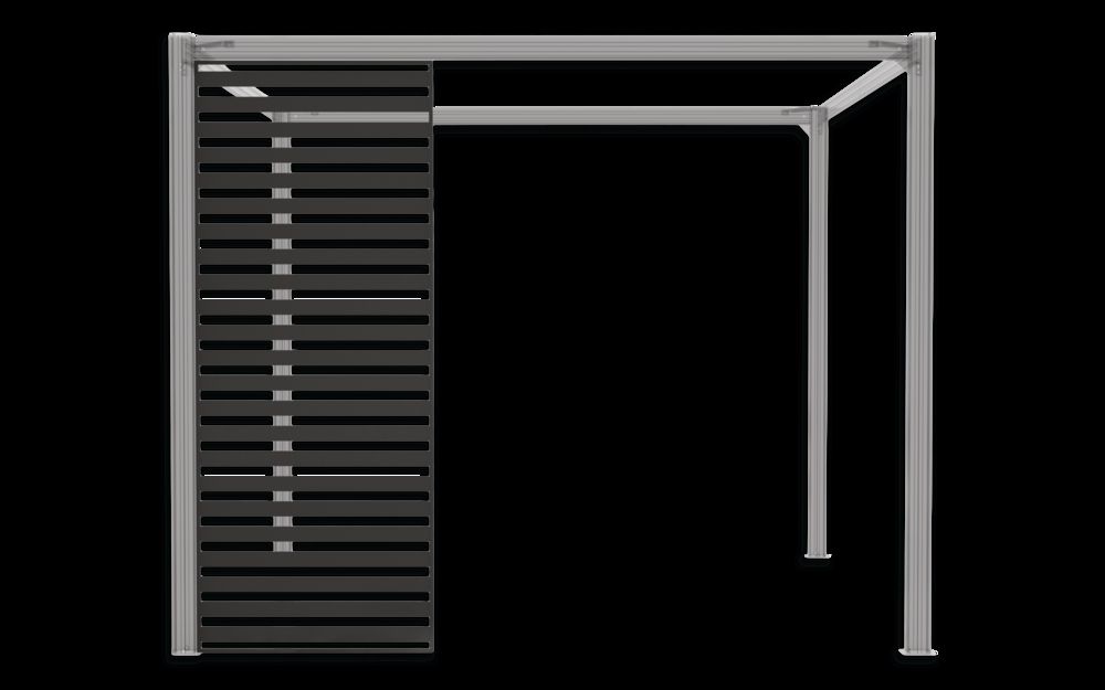 CANVAS Horizon Modular Pergola Privacy Panel, Black