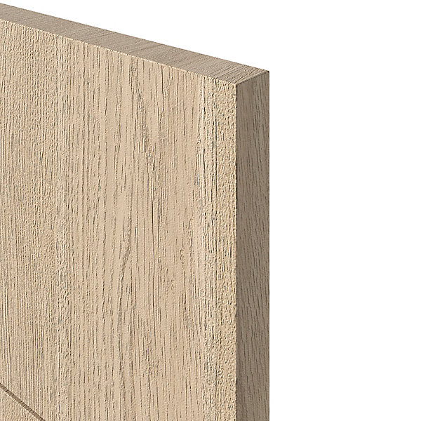 Façade de cuisine 3 tiroirs et 1 casserolier Chia décor chêne clair l. 40 cm x H. 72 cm GoodHome