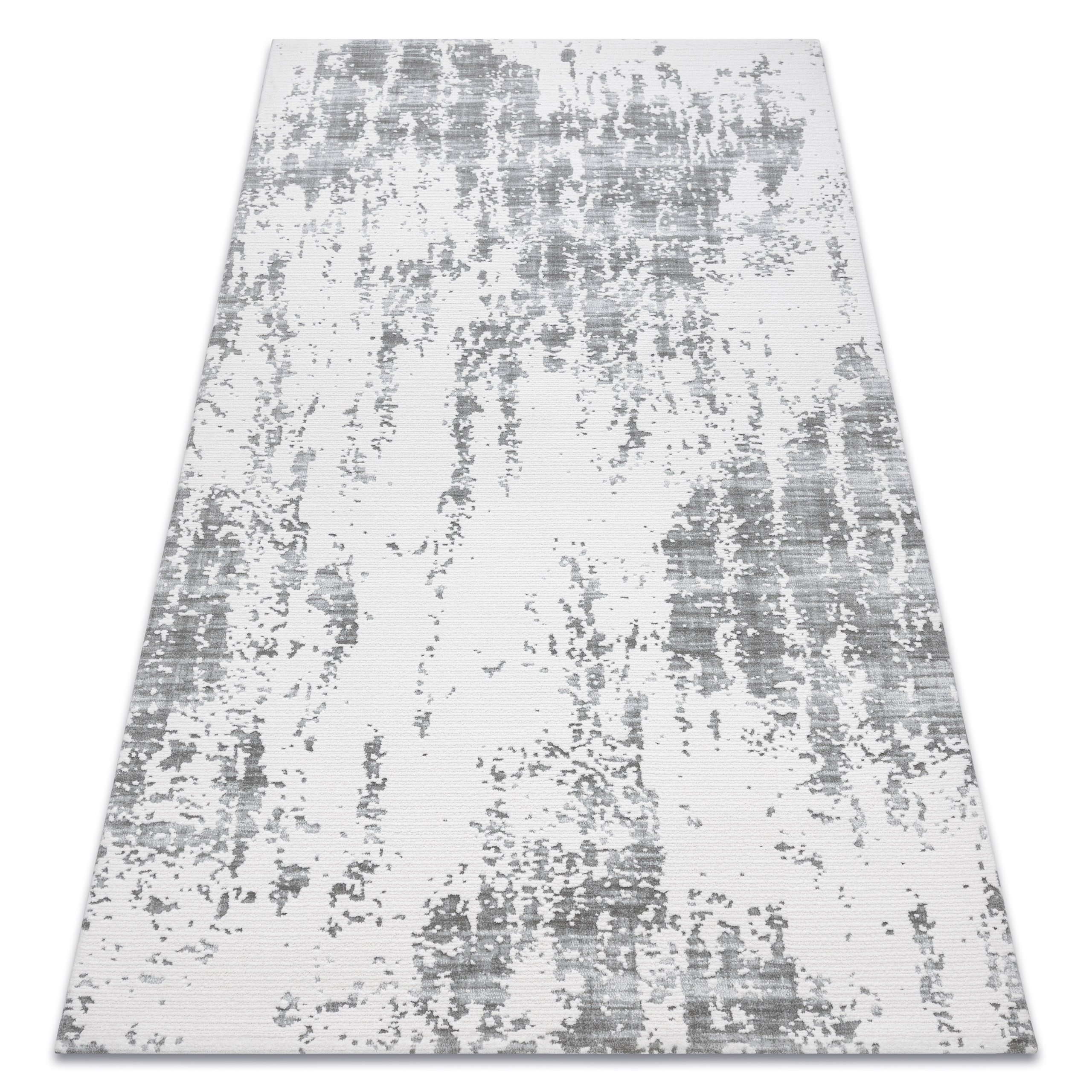 Dywan AKRYL USKUP Beton 9484 kość słoniowa / szary 80x300 cm