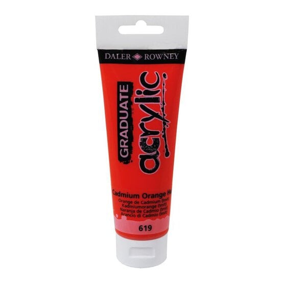 Daler-Rowney Graduate Orange Hue Acrylic Paint 120ml