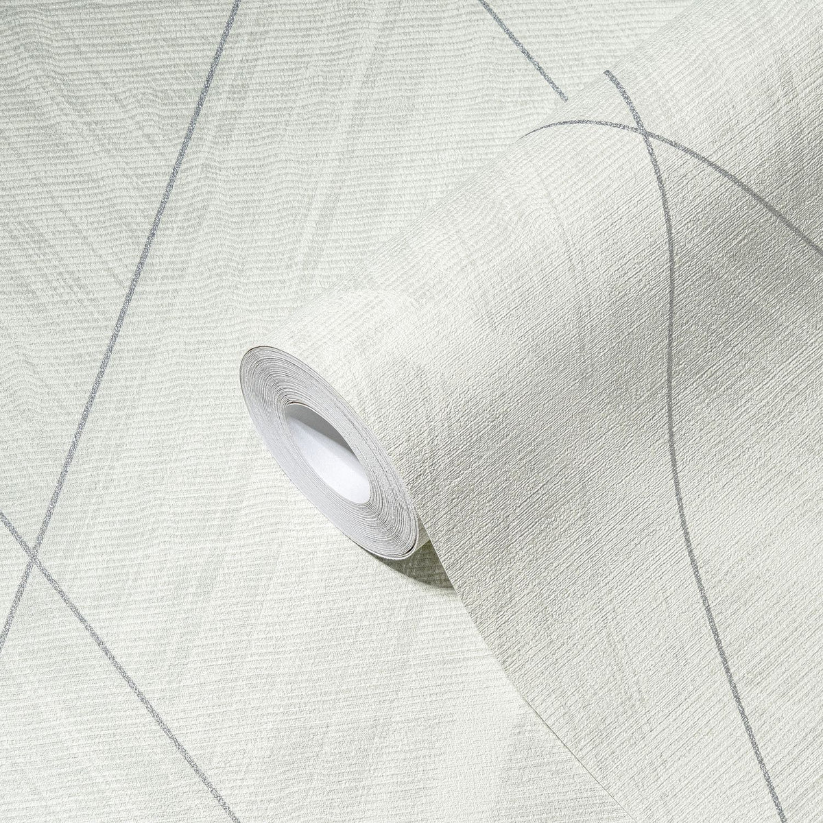 A.S. Création behang grafisch motief crème, wit en zilver - 53 cm x 10.05 m - AS-388243