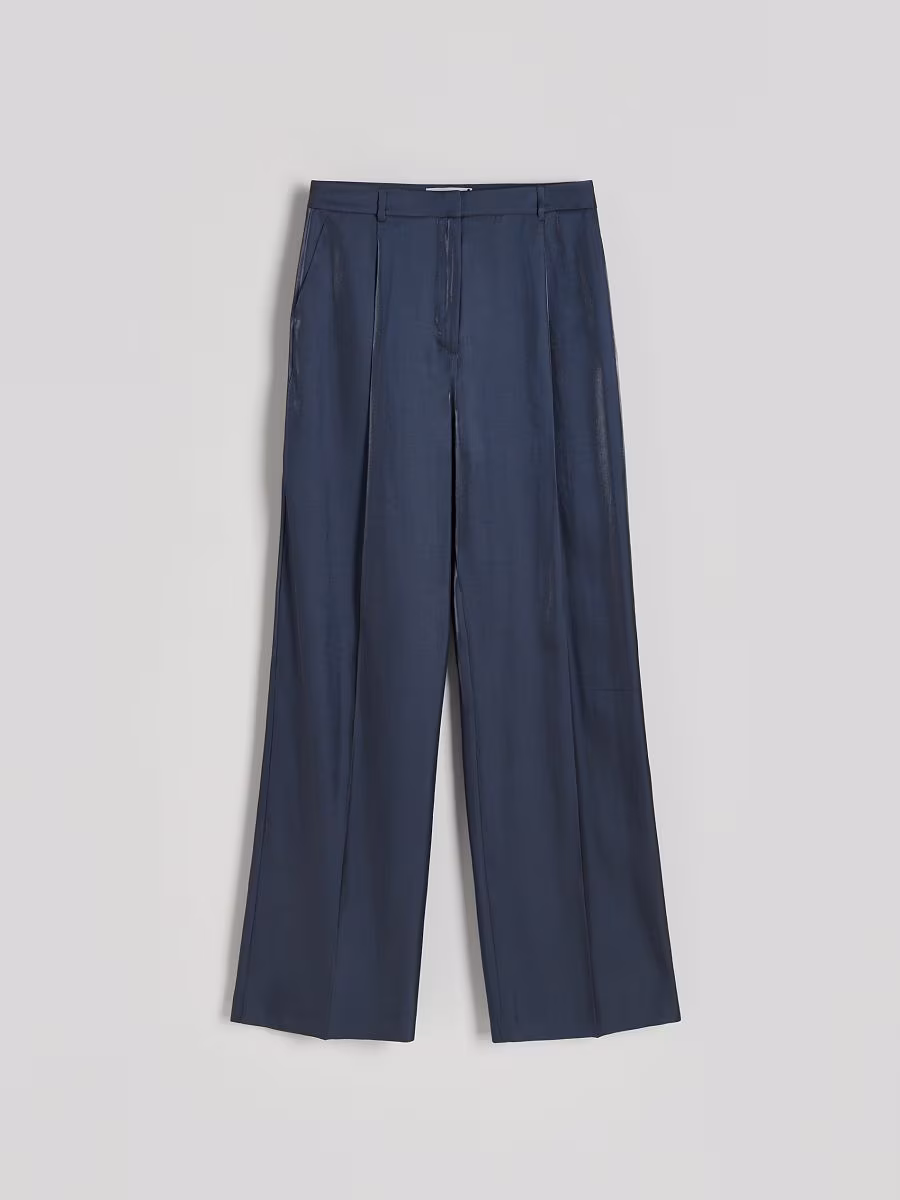 Shiny Fabric Trousers