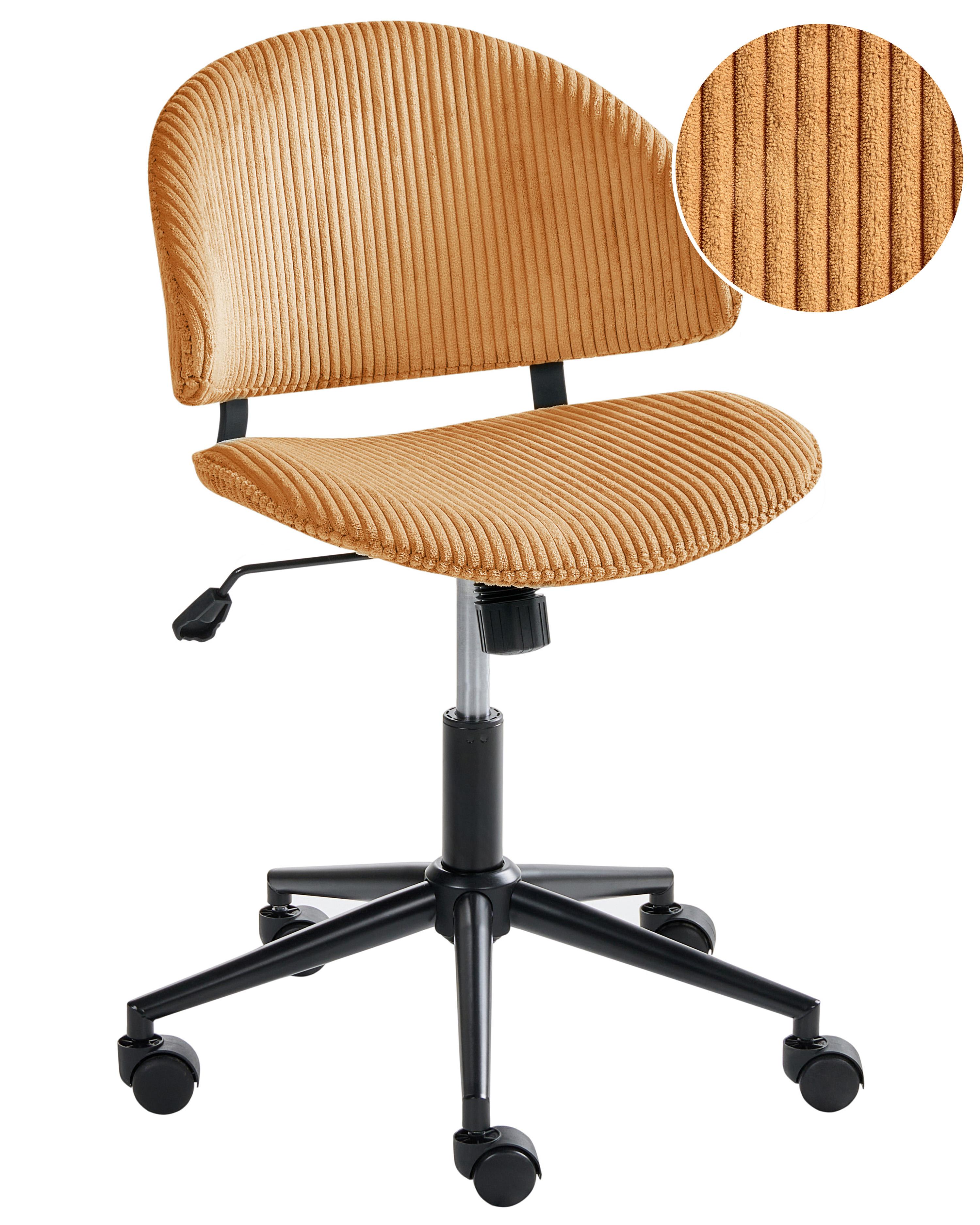 Office Chair KIANA Corduroy Orange