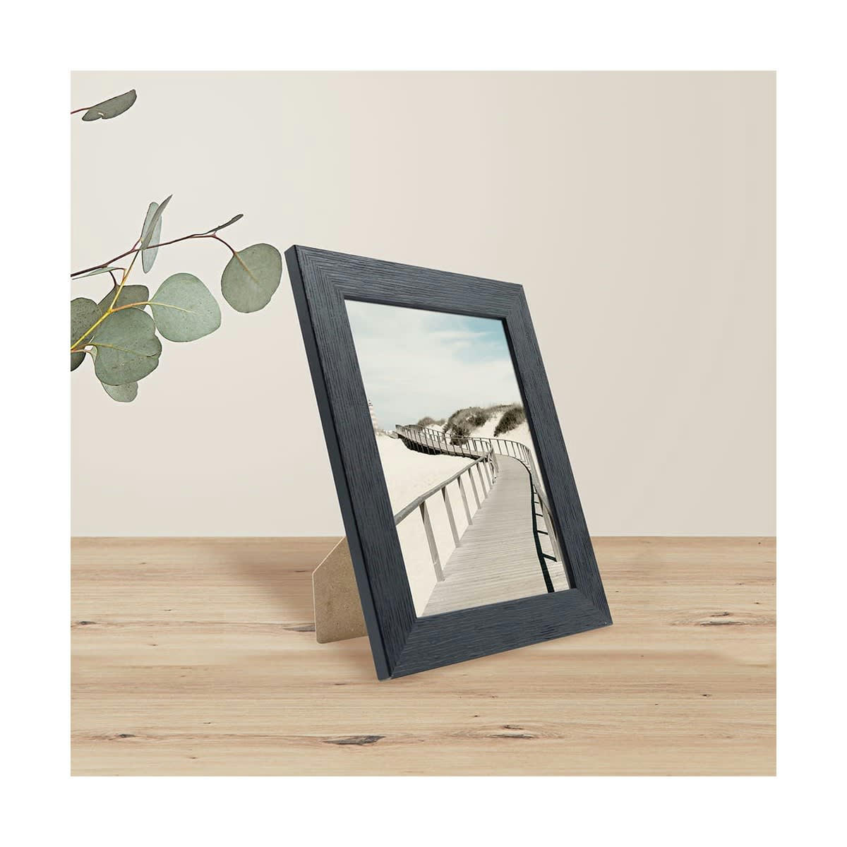 KARMA - Cadre photo noir 15x20 cm bois reconstitué fsc