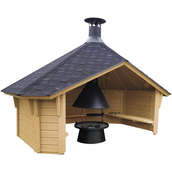Gartenhaus »Wetterschutzhütte «, Holz, BxHxT: 393 x 250 x 270 cm (Außenmaße inkl. Dachüberstand)