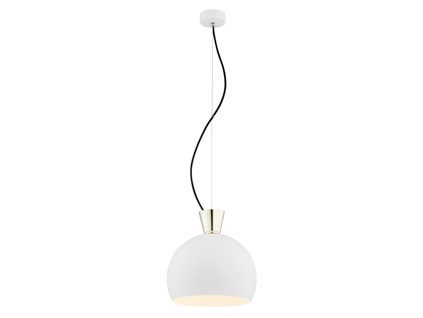 Lampa wisząca Natalino metalowa biała