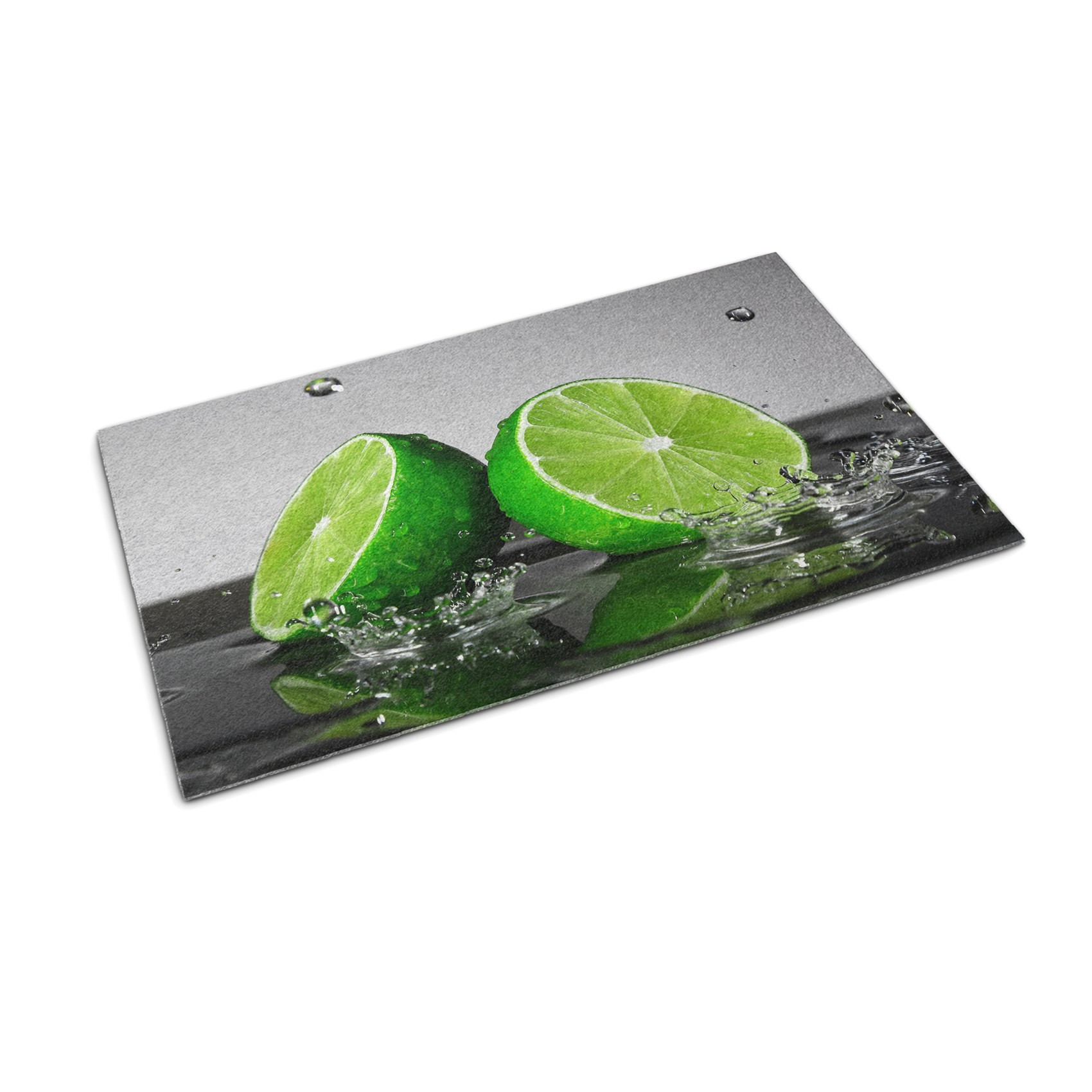 Wycieraczka pod drzwi 60x40 Cytrusy Limonka owoce zielone Tulup
