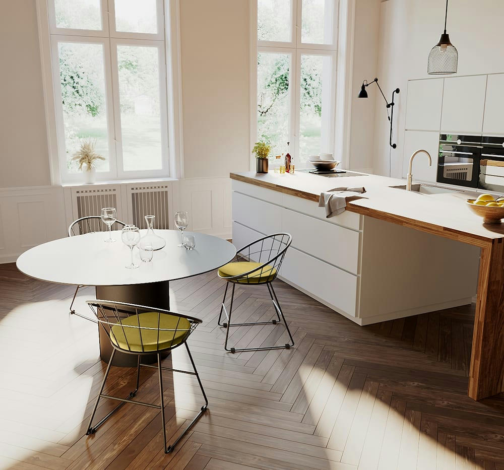 JOANE - Chaise en métal noir et velours jaune moutarde