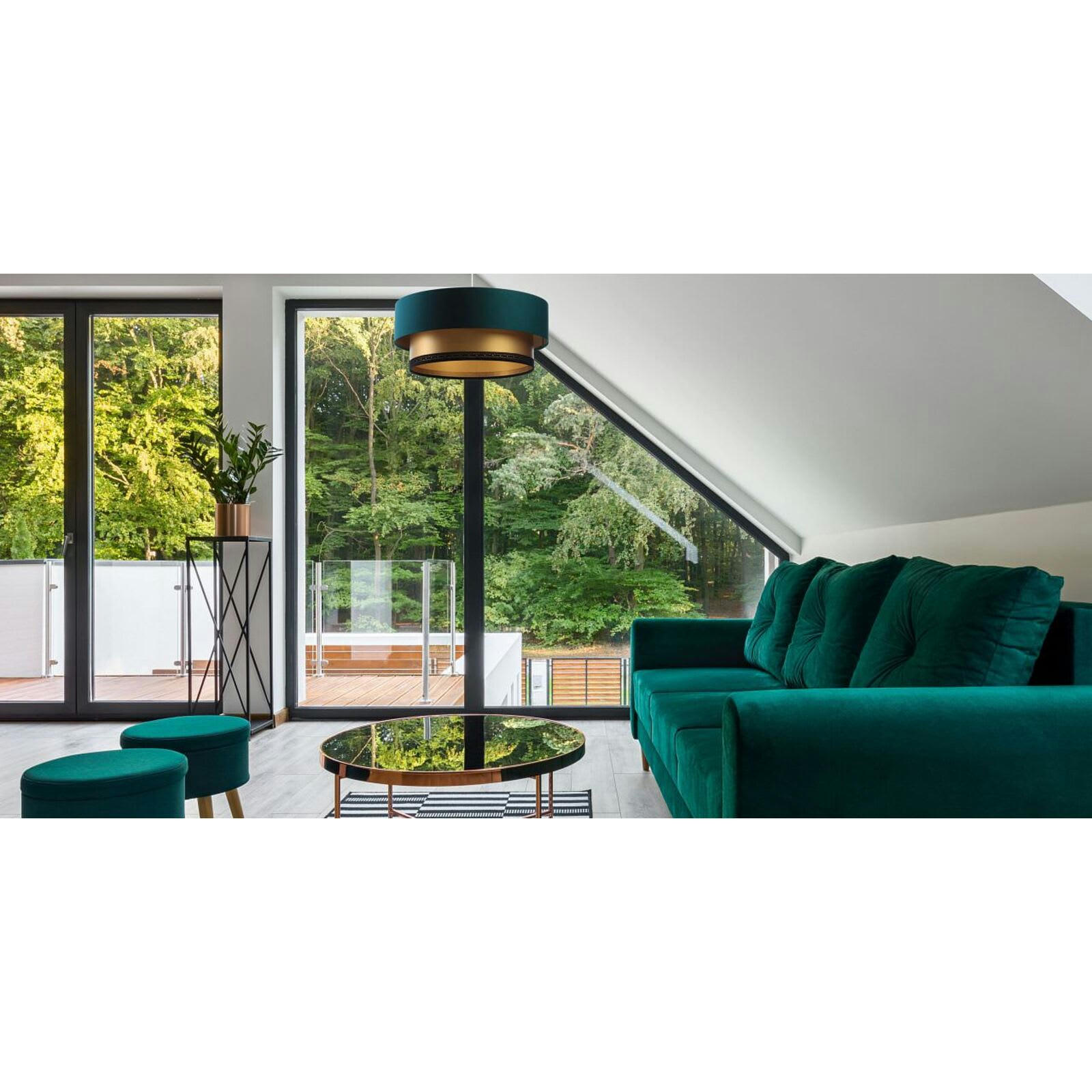 DUO ÉLÉGANT - Suspension Tissu Vert