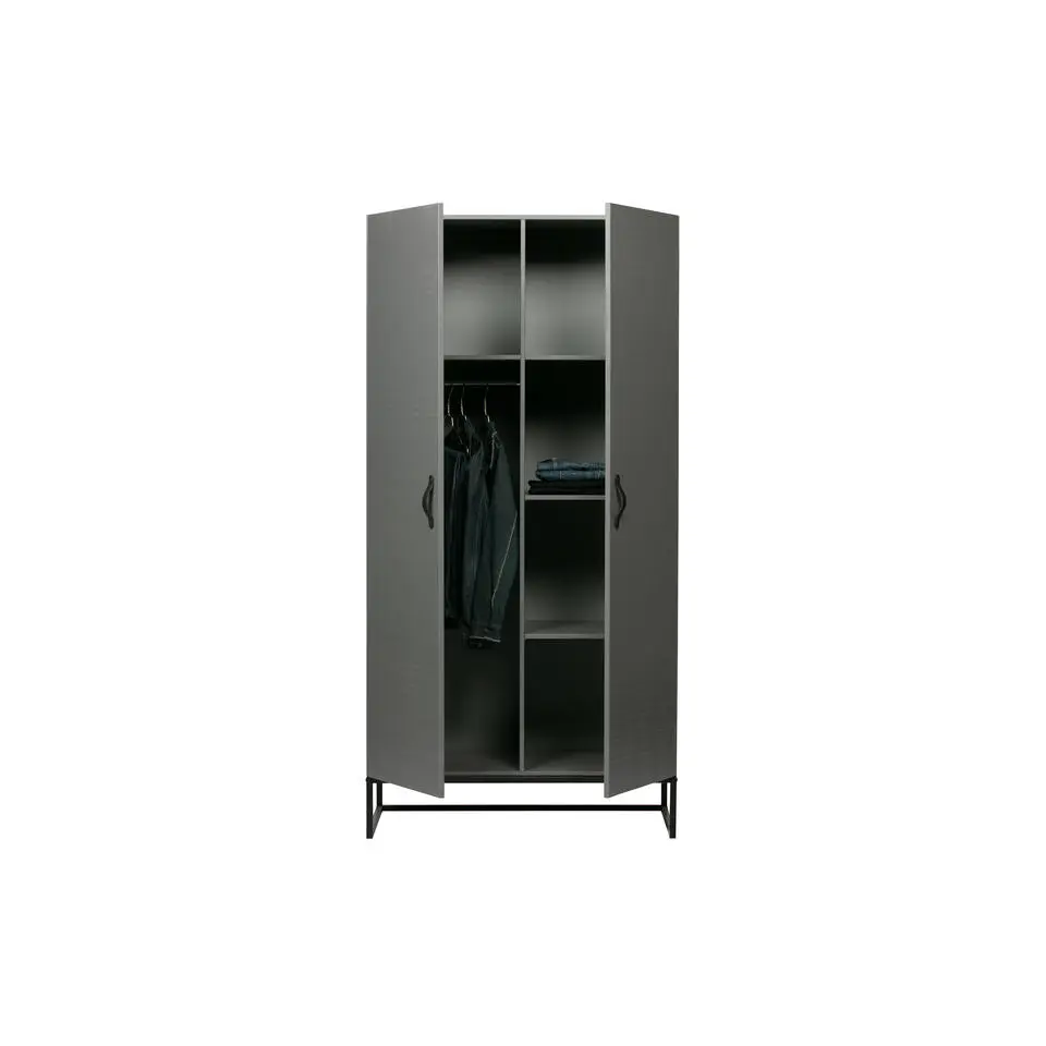 WOOOD Morris Kast - Grenen - Leem - 195x100x53