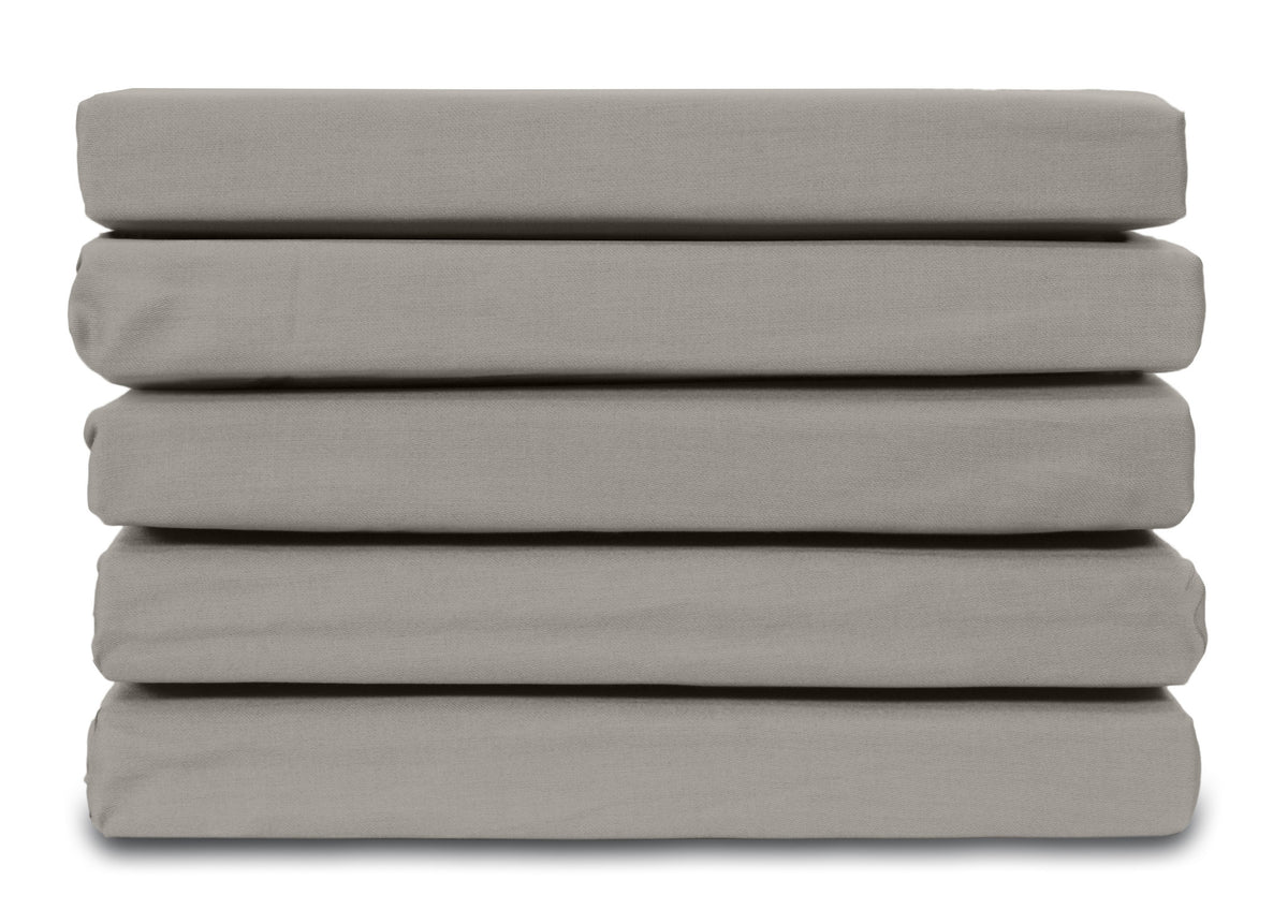 Ten Cate hoeslaken - 100% katoensatijn - 180x200 - grijs