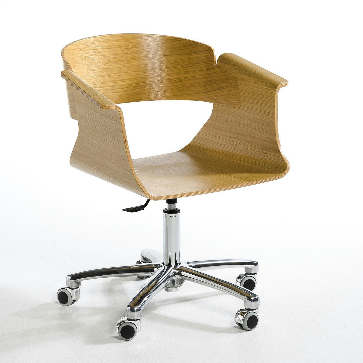 Fauteuil de bureau plaqué chêne, Suliac