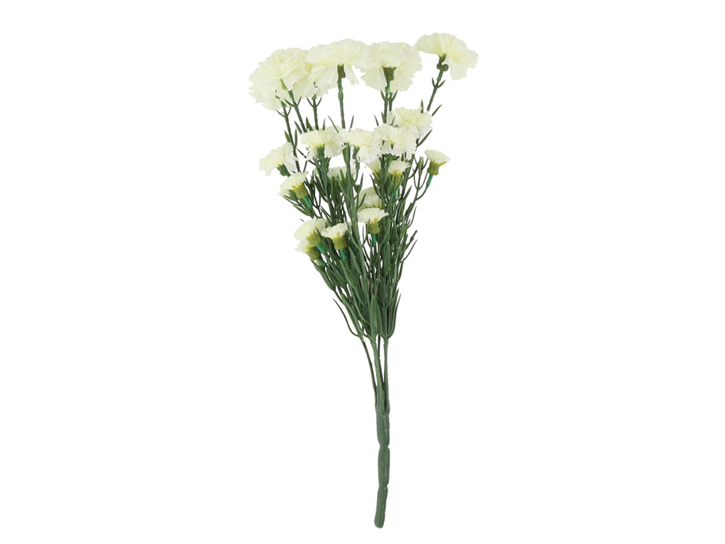 Bukiet goździków 43 cm białych