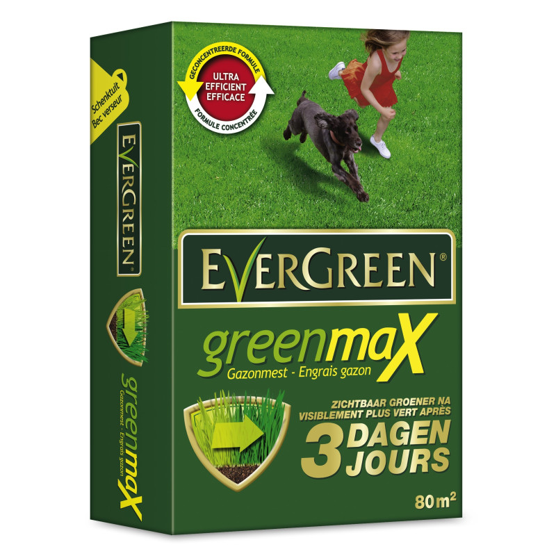 Engrais gazon GreenMax 2,8 kg (80 m²) EVERGREEN