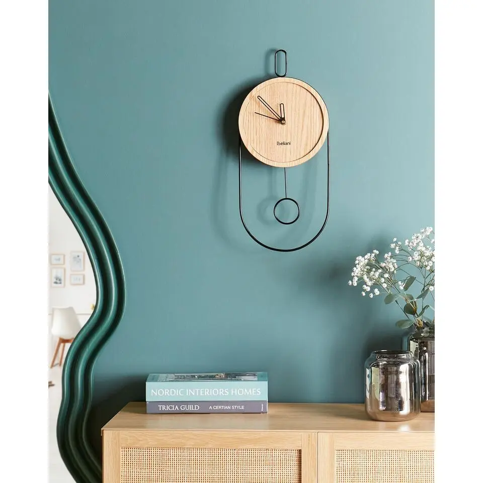 SIERRE - Wandklok - Lichtbruin - MDF